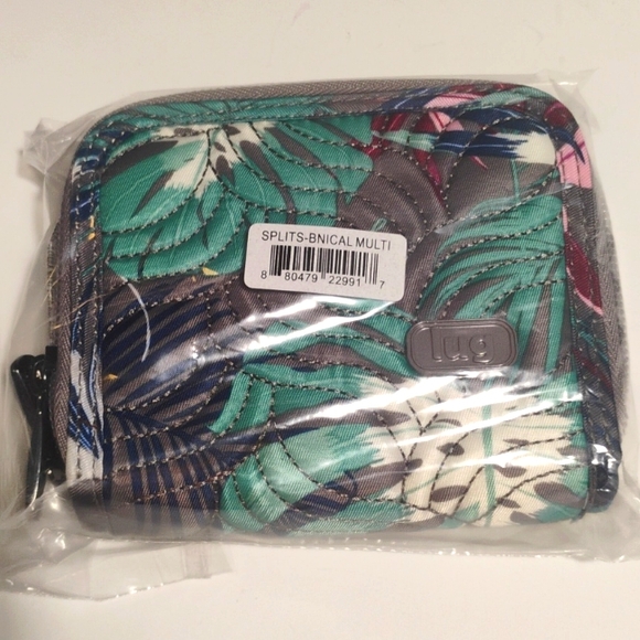 lug Handbags - Lug Splits Compact RFID Wallet - Botanical Multi, LIKE NEW ✨DISCONTINUED!✨
